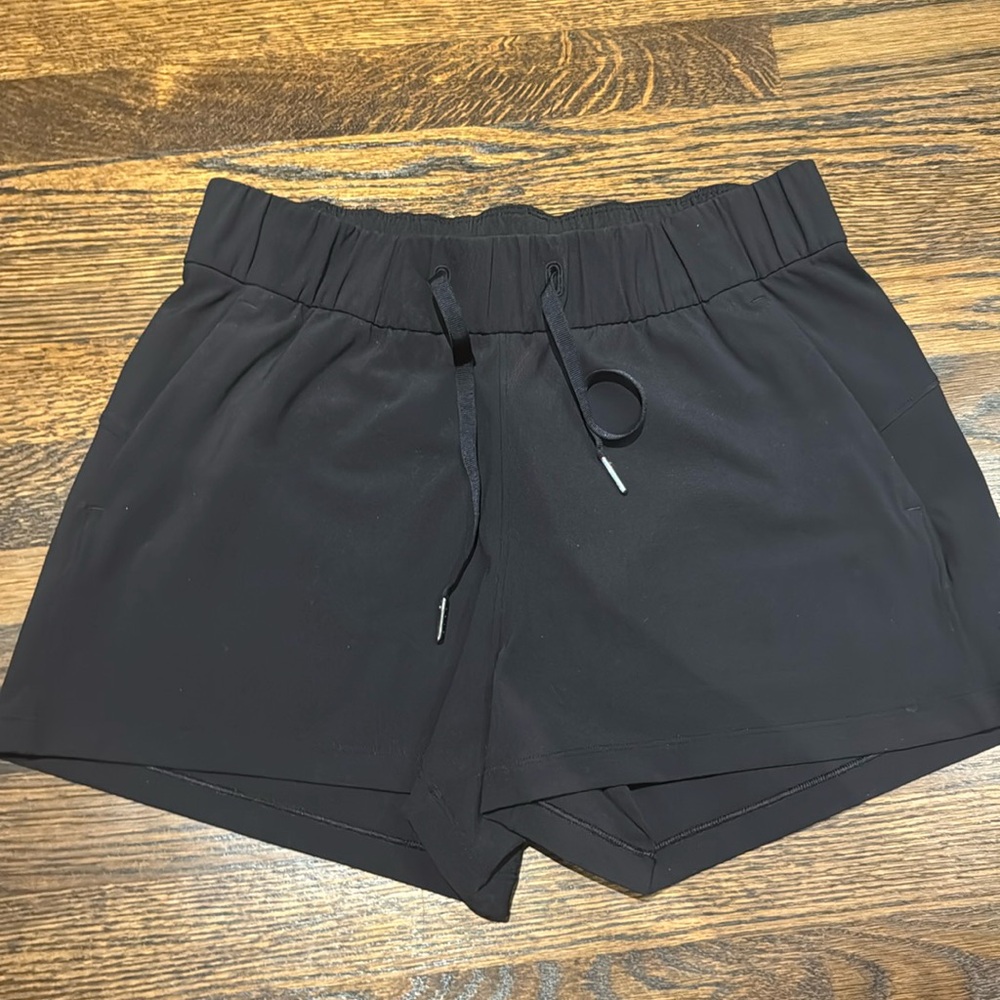 Black lululemon athletic shorts
